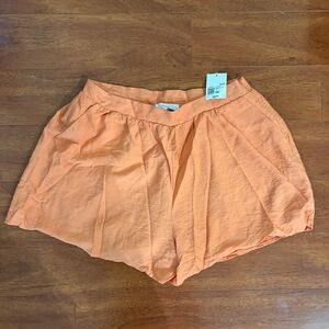 Forever 21 High Waist Orange Wide Leg Shorts